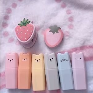 Cute Animal and Strawberry Kids Accessories Set